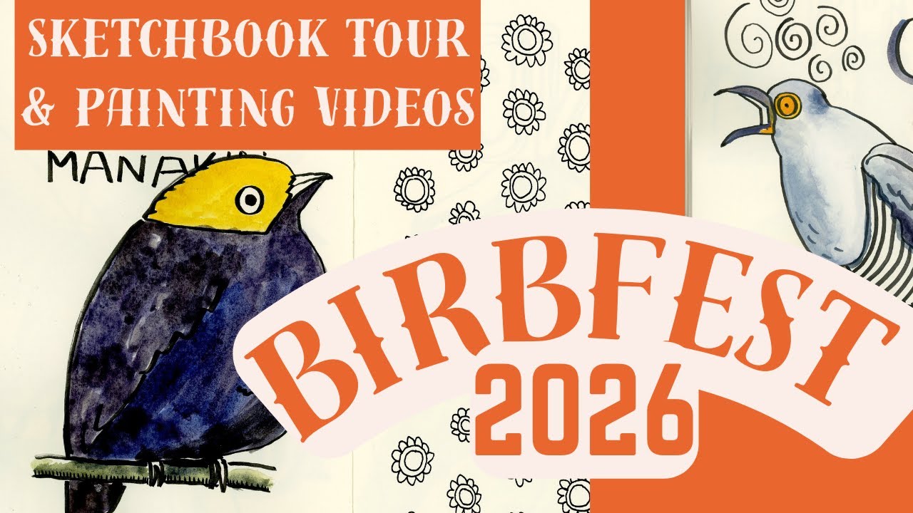 BIRBFEST Challenge 2026 sketchbook tour