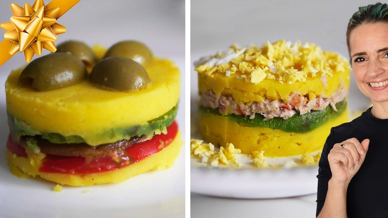 Causa Peruana Clásica y Vegan (no se pierdan esta receta!!! es fácil y la van a adoptar)