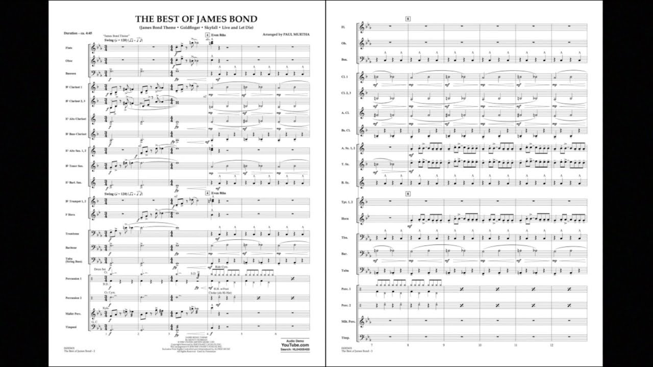 The Best of James Bond arranged by Paul Murtha