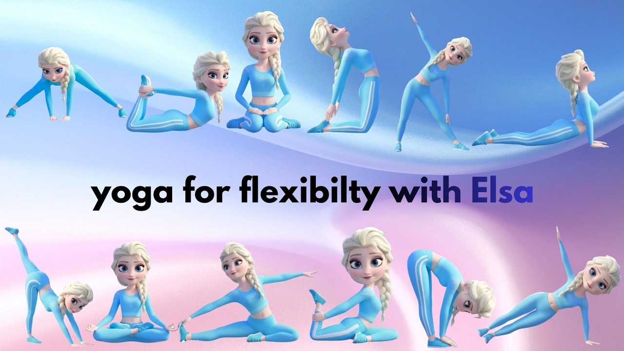 Yoga for Flexibility with Elsa ❄️ | Fun Full Body Stretch for Kids & Beginners