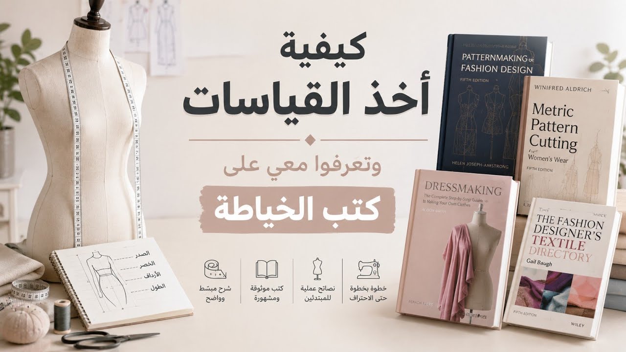 كيف نأخد قياساتنا بالتفصيل. 📍كتب خياطةوتفصيل غيرت حياتي  أنصحكم بها📚