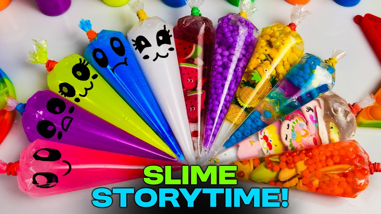 Making Slime with Piping Bags! Most Satisfying Slime Video★ASMR★#ASMR #PipingBags