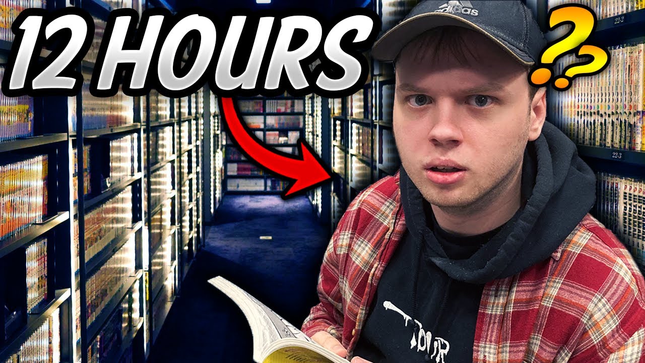 I Spent 12 HOURS in a Japanese Manga Cafe (it was weird)