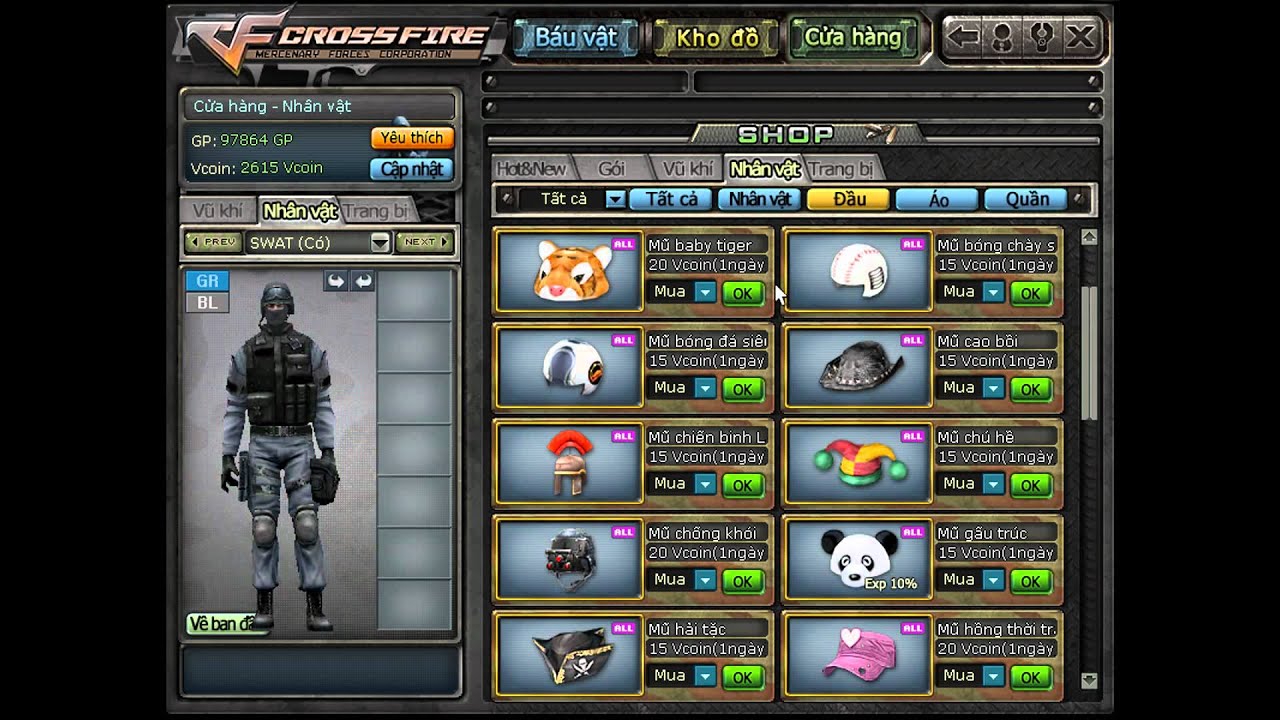CrossFire VN - Shop items