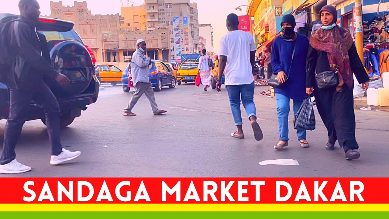 PART 2 | 4K Vlog Senegal: Driving Through Dakar Market At Night 202 |Sandaga Market