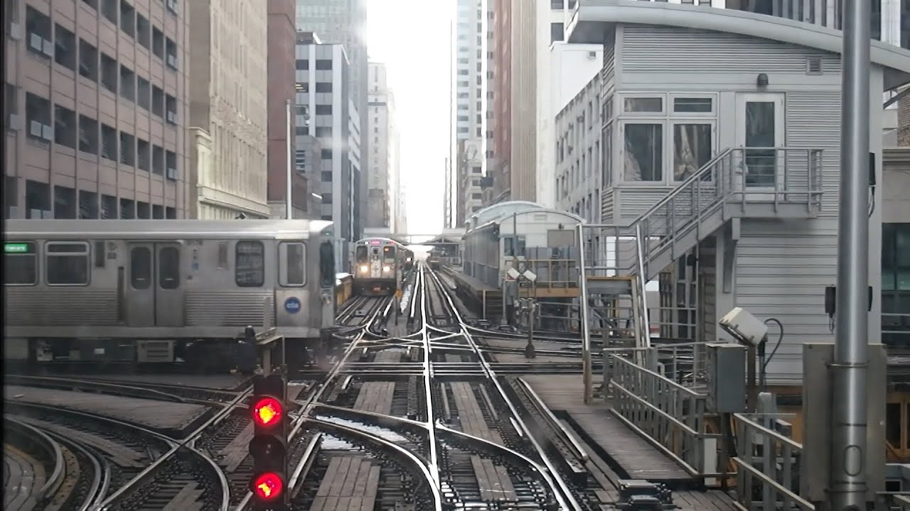 14/02/2015 Chicago 'L' Front View Counterclockwise | 【前面展望】 シカゴ 'L'  反時計回り