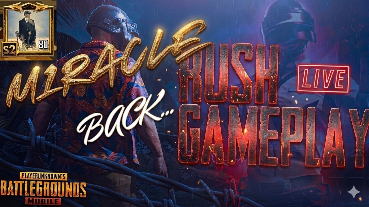 🔥 PUBG Mobile LIVE | Grinding Ranks in PUBG Mobile 🔴 Live Rush Gameplay