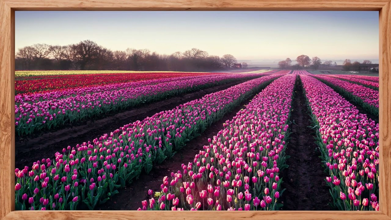Tulips field / TV Display 4K