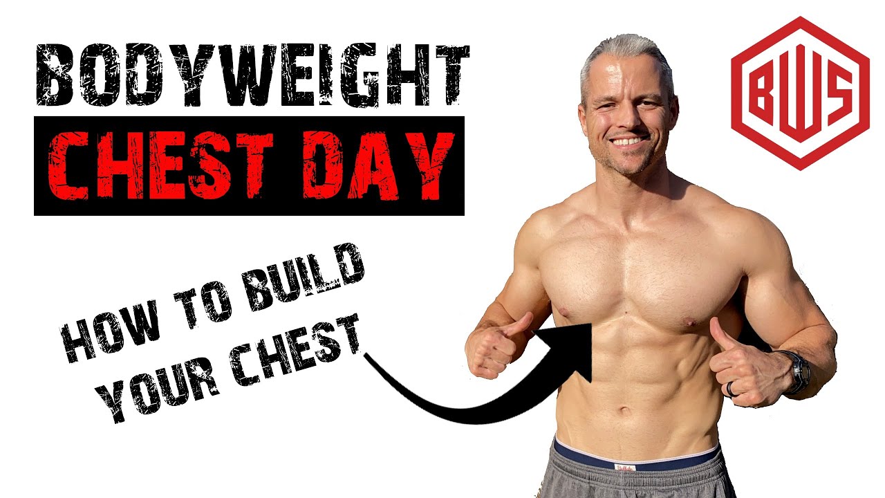 Bodyweight Chest Day! How to build a powerful chest without weights.