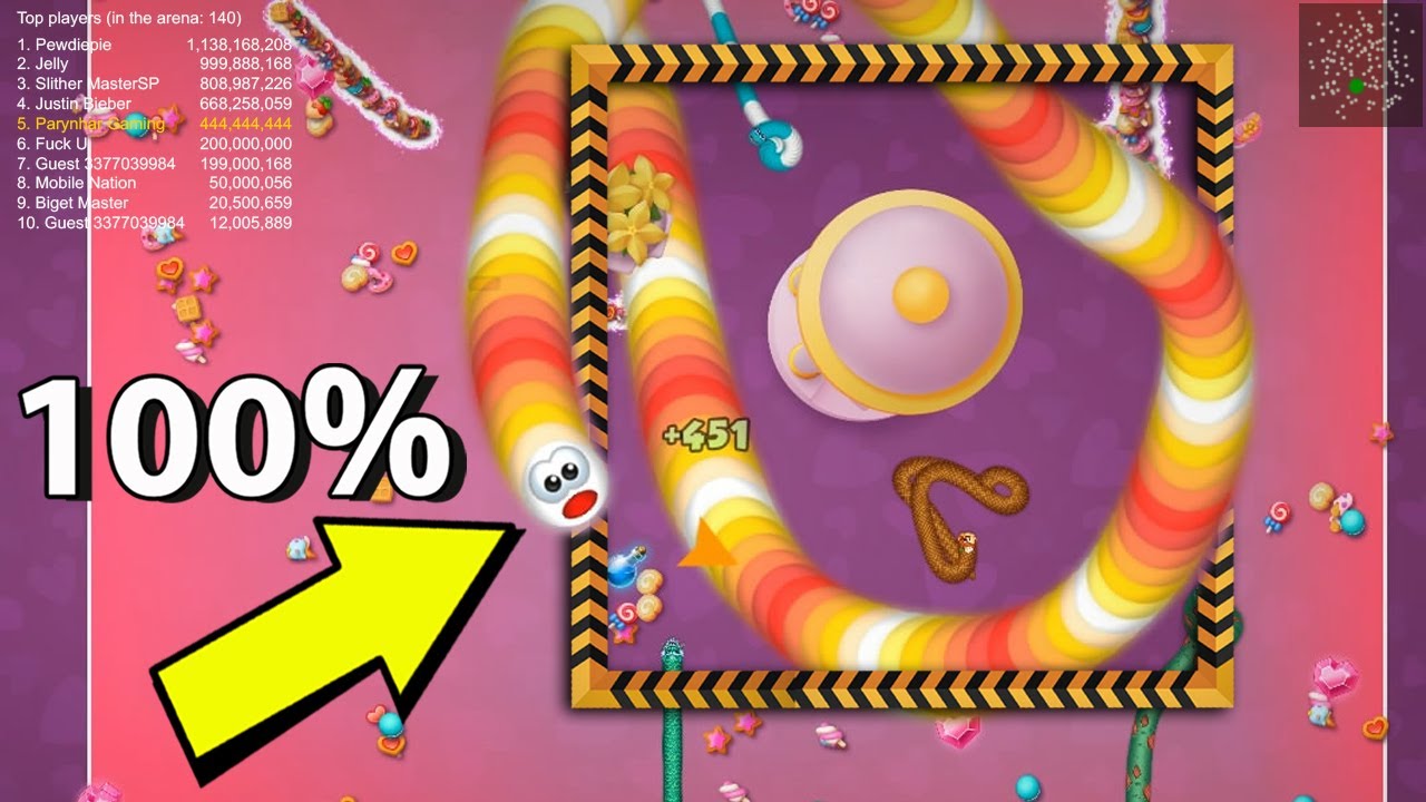 Worms Zone Map Control 100.6%