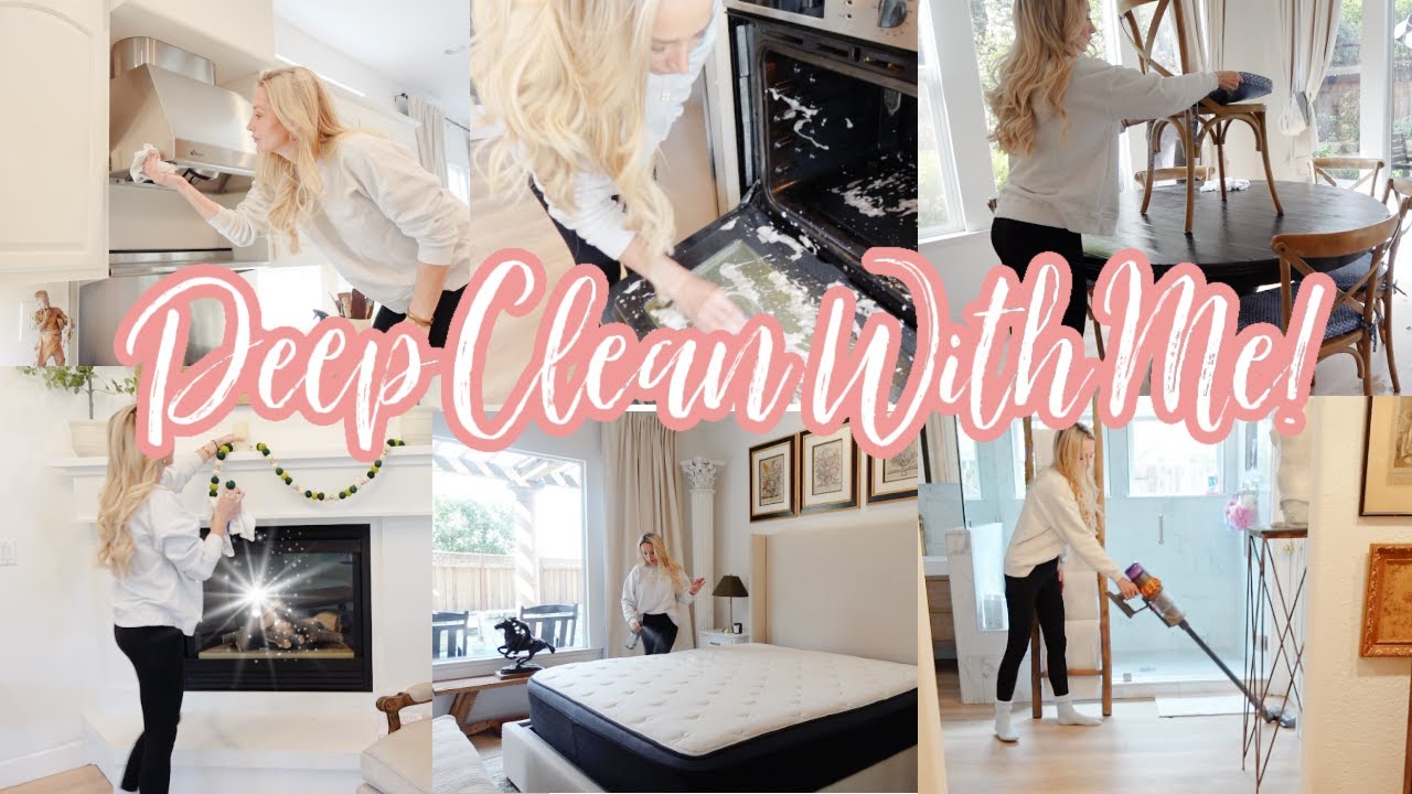 DEEP RAINY DAY CLEANING  VIDEO 💕 WHOLE HOUSE CLEAN WITH ME