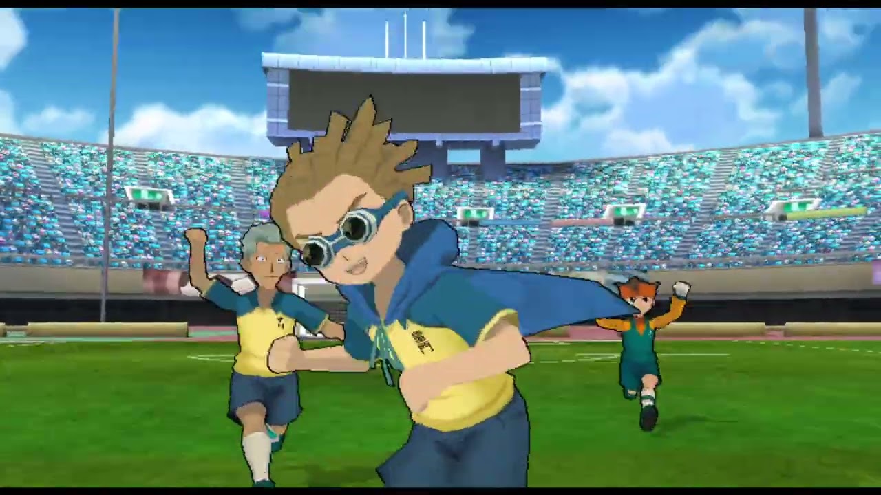 Inazuma Eleven Go Strikers 2013 Wii Team PZ01 vs Inazuma Japan Harder (First Half)