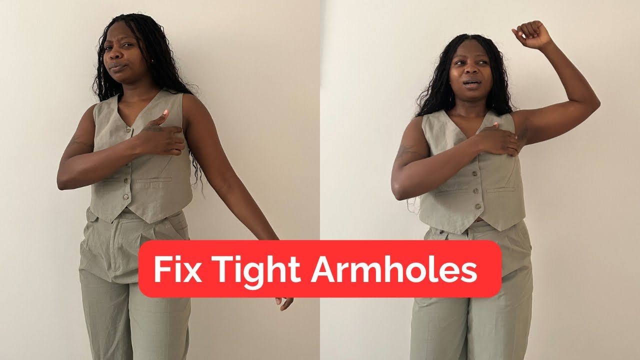 How to fix a tight armhole | How to adjust a tight armhole to fit for more comfort