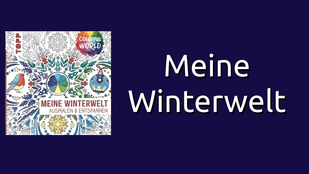 Meine Winterwelt vom TOPP Verlag Coloring Book Flip Through