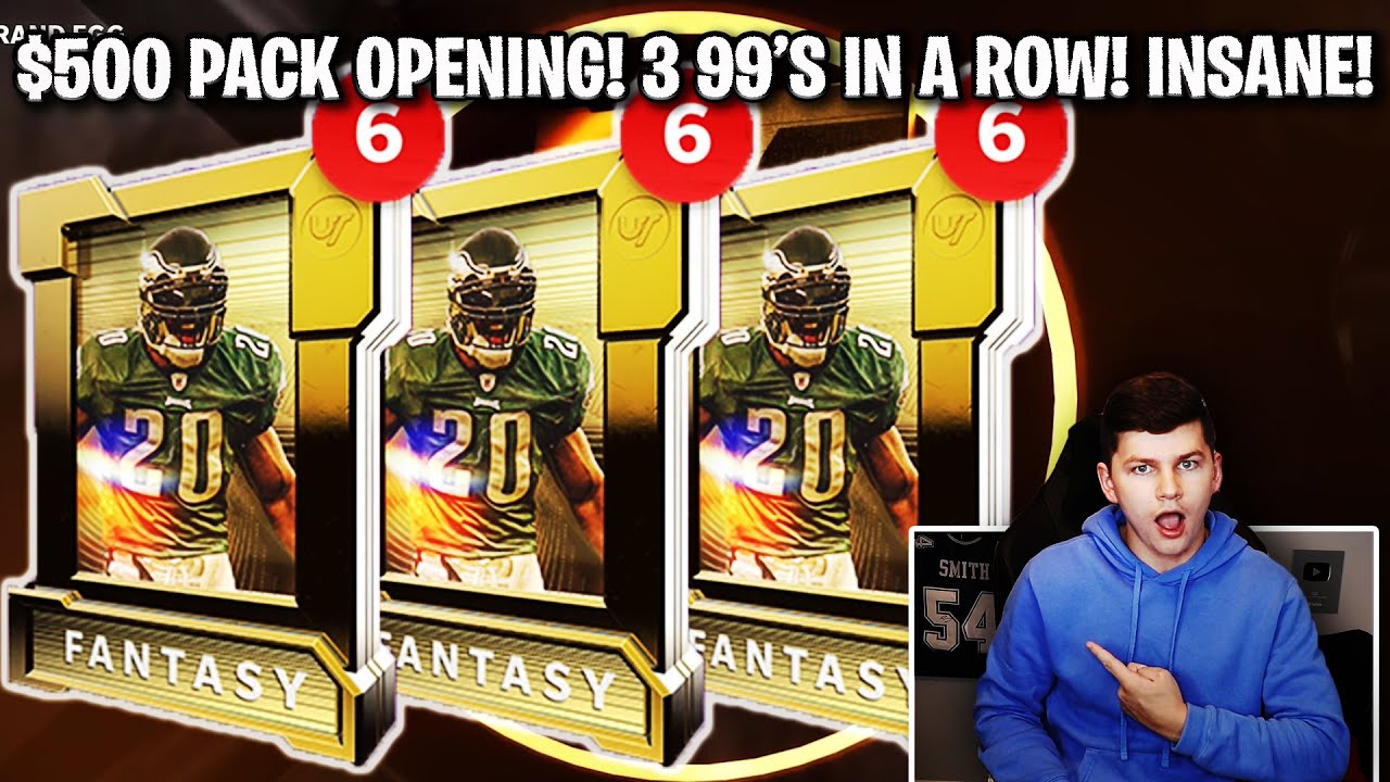 $500 GOLDEN TICKET PACK OPENING! 3 99'S IN A ROW! SO MANY 99 OVERALLS! | MADDEN 21 ULTIMATE TEAM