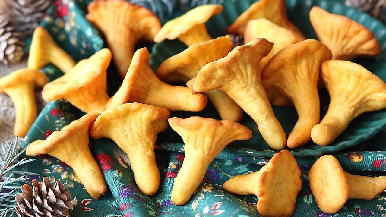 НОВИНКА! 🔥ПЕЧЕНЬЕ ЛИСИЧКИ! Без ФОРМЫ! Очень ПРОСТО и ВКУСНО! Рецепт ПЕЧЕНЬЯ Грибочки БЕЗ ДУХОВКИ!