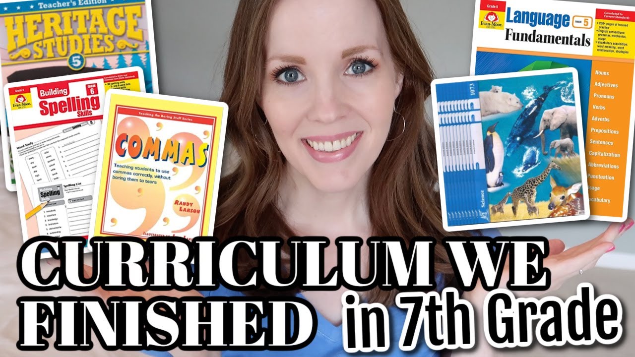 HOMESCHOOL CURRICULUM WE COMPLETED IN 7TH GRADE | MINI CURRICULUM REVIEW & WHAT'S NEXT