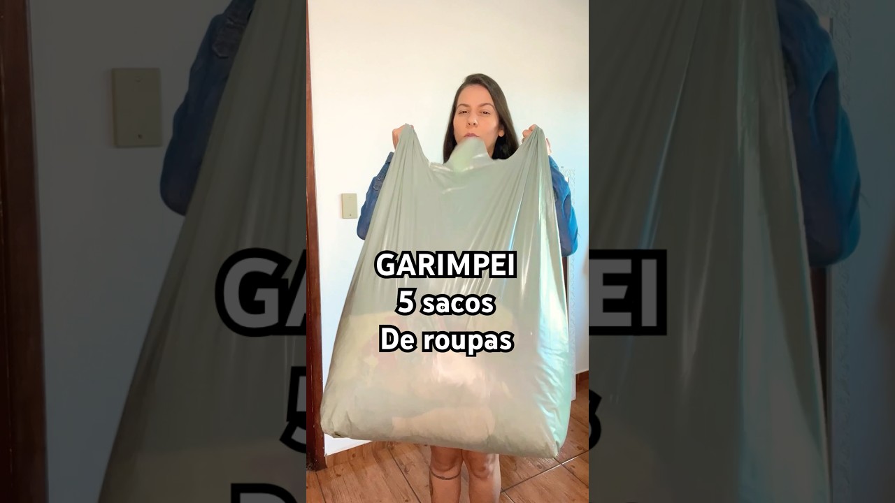 GARIMPEI 5 sacos de roupas!! #brecho