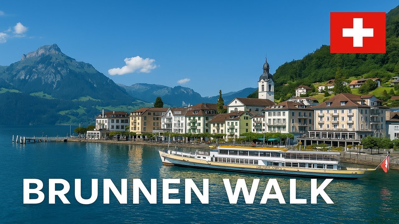 Walking in Brunnen 🇨🇭 &ndash; Beautiful Swiss Village at Lake Lucerne