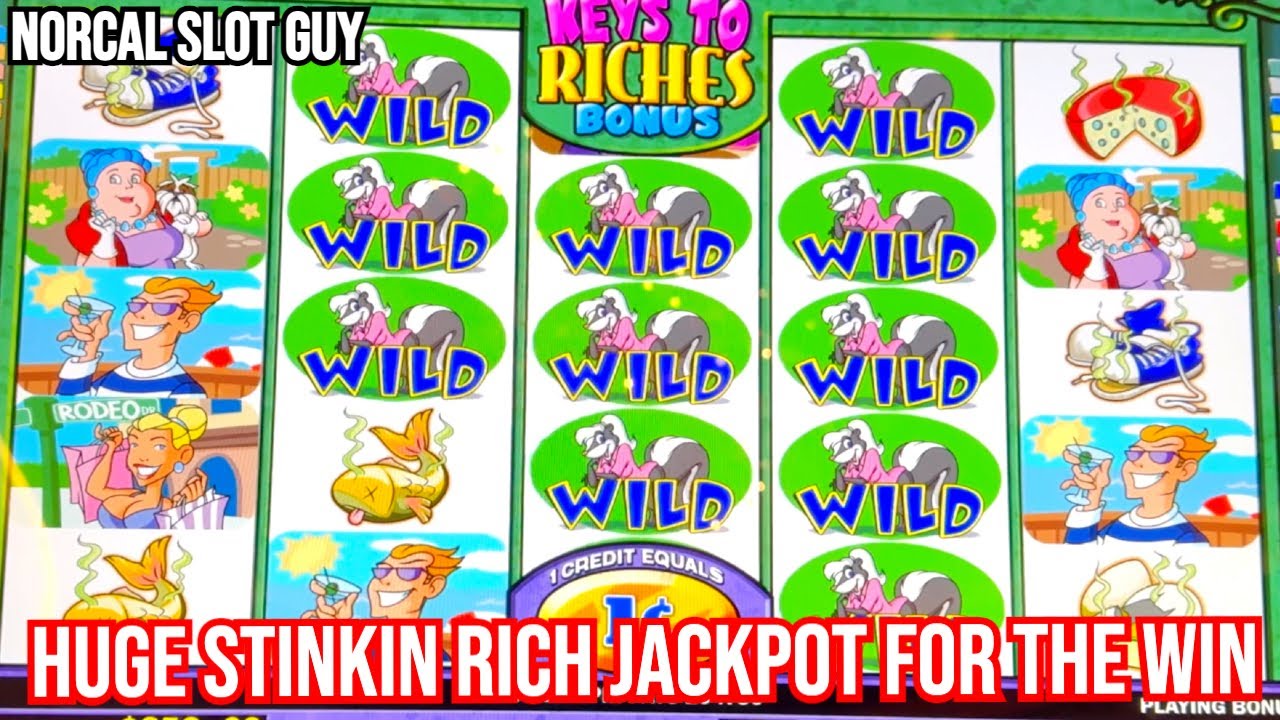 ОГРОМНЫЙ ДЖЕКПОТ В 3 ДОЛЛАРА НА ВЫИГРЫШЕ STINKIN' RICH в казино Graton | NorCal Slot Guy