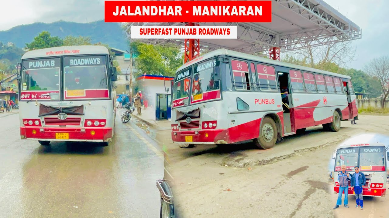 Superfast punbus in rainy day ! Jalandhar to Manikaran Superfast journey vlog hindi 😎✈️