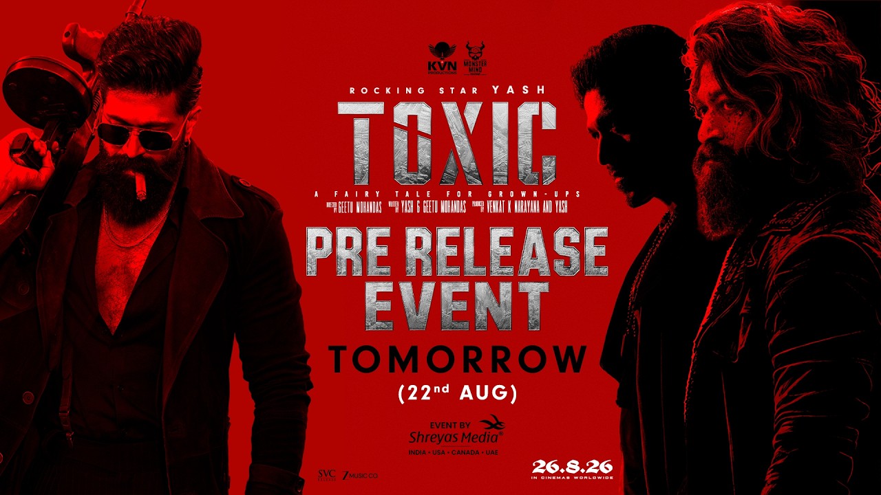 RockingStar Yash MADNESS BEGINS TOXIC Pre Release Event | Shreyas Media