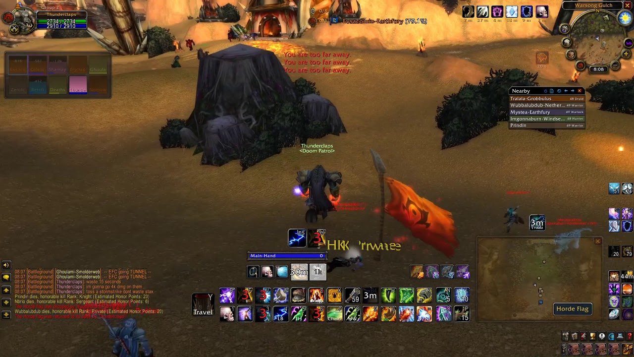 Classic WoW 49 Twink Elemental Shaman PvP