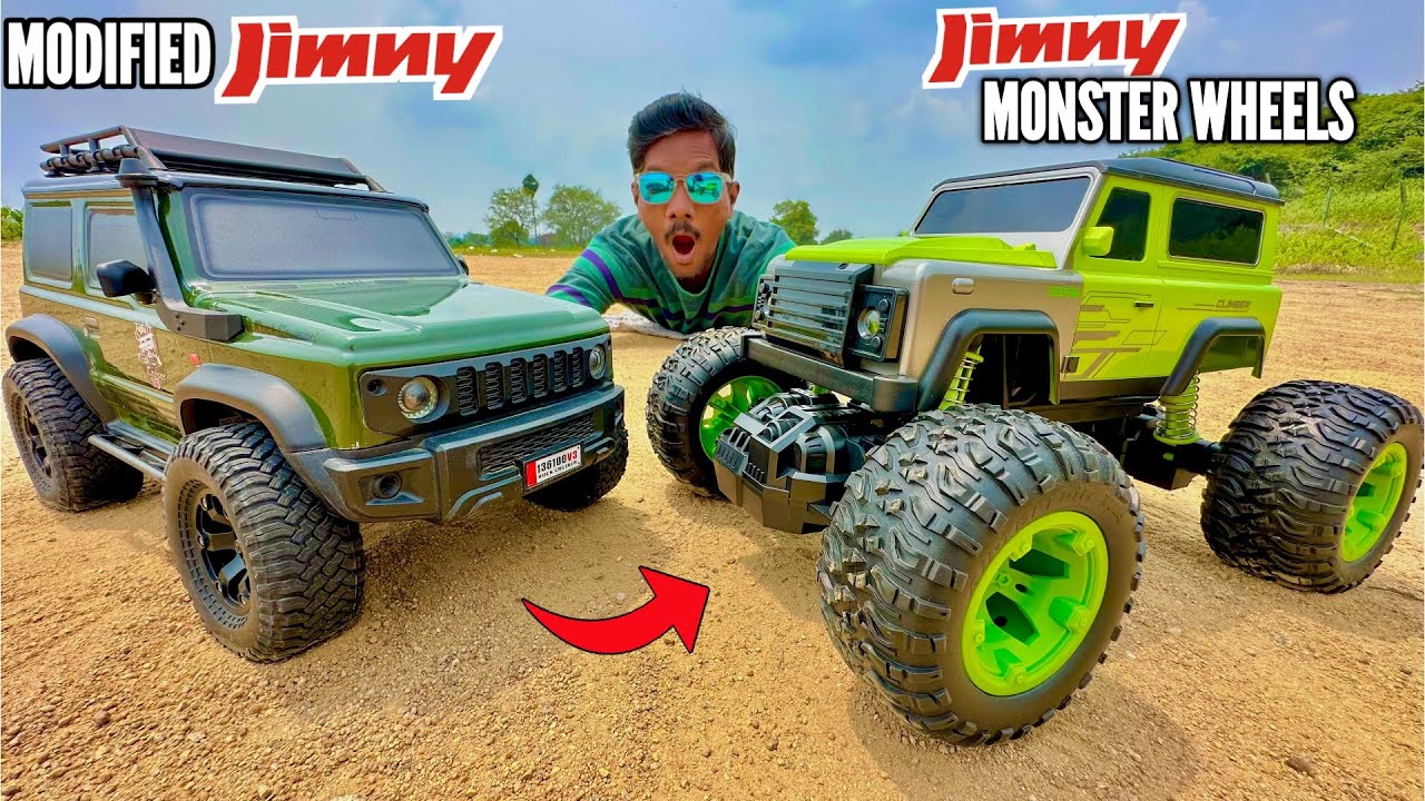 RC Big Monster Jimmy Vs Modified Jimny Car Unboxing & testing- Chatpat toy tv