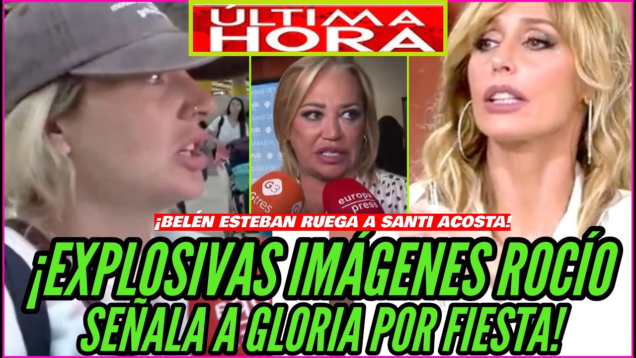 💥​¡COMUNICADO BOMBA! ROCIO FLORES POR GLORIA CAMILA Y BELÉN ESTEBAN RUEGA A SANTI ACOSTA DE VIERNES