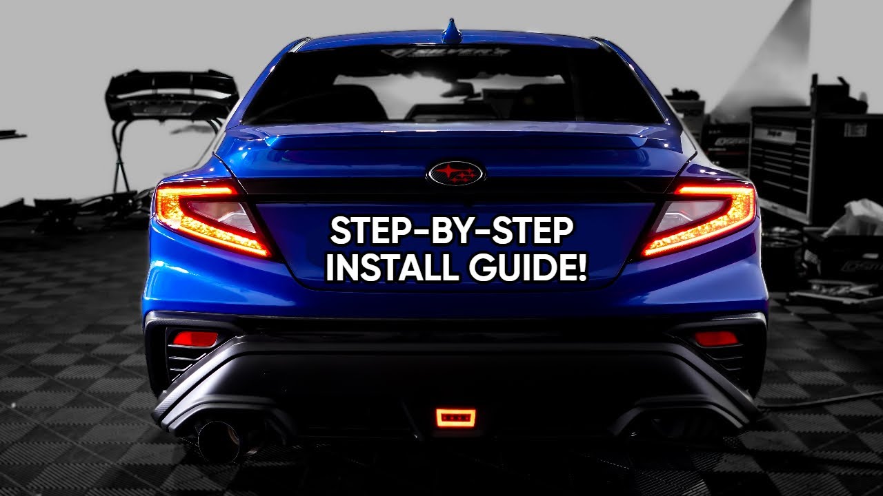 2022 WRX Rear Noble F1 Light Install