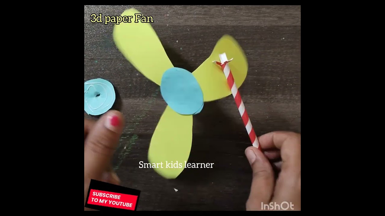 wing fan | 3d easy paper fan | ring