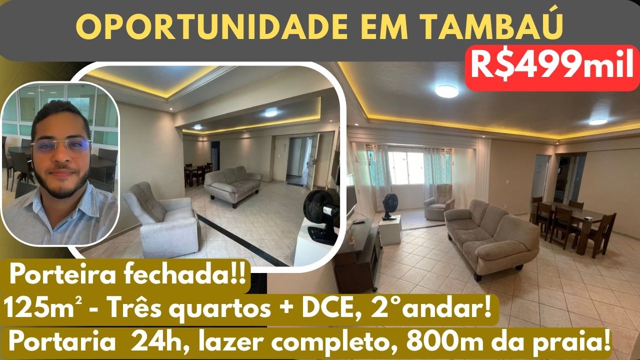 Vendo excelente apartamento em Tambaú!  Oportunidade!