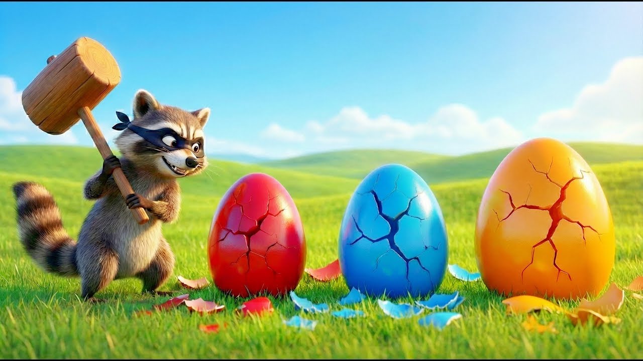 Mother Hen’s Crying for Her Eggs! 🥚 🐔  Naughty Thief RACCOON steals Her Eggs
