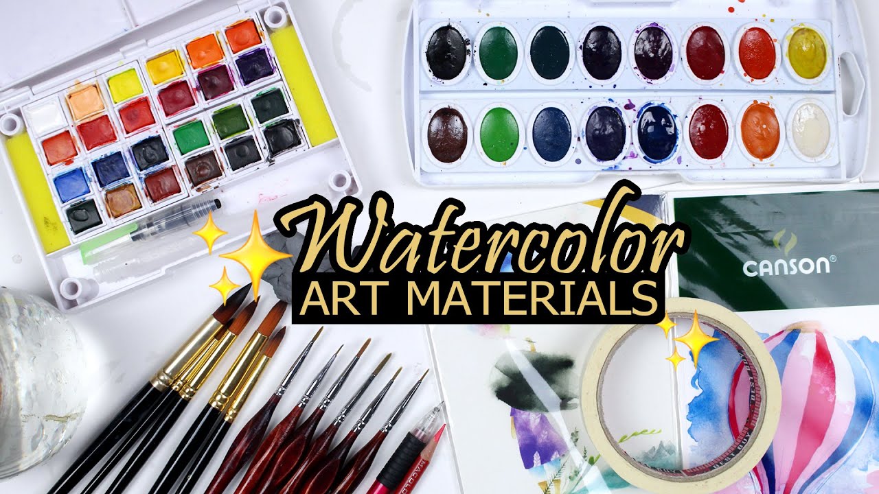 Watercolor Materials for Beginners / Students | Tagalog Philippines