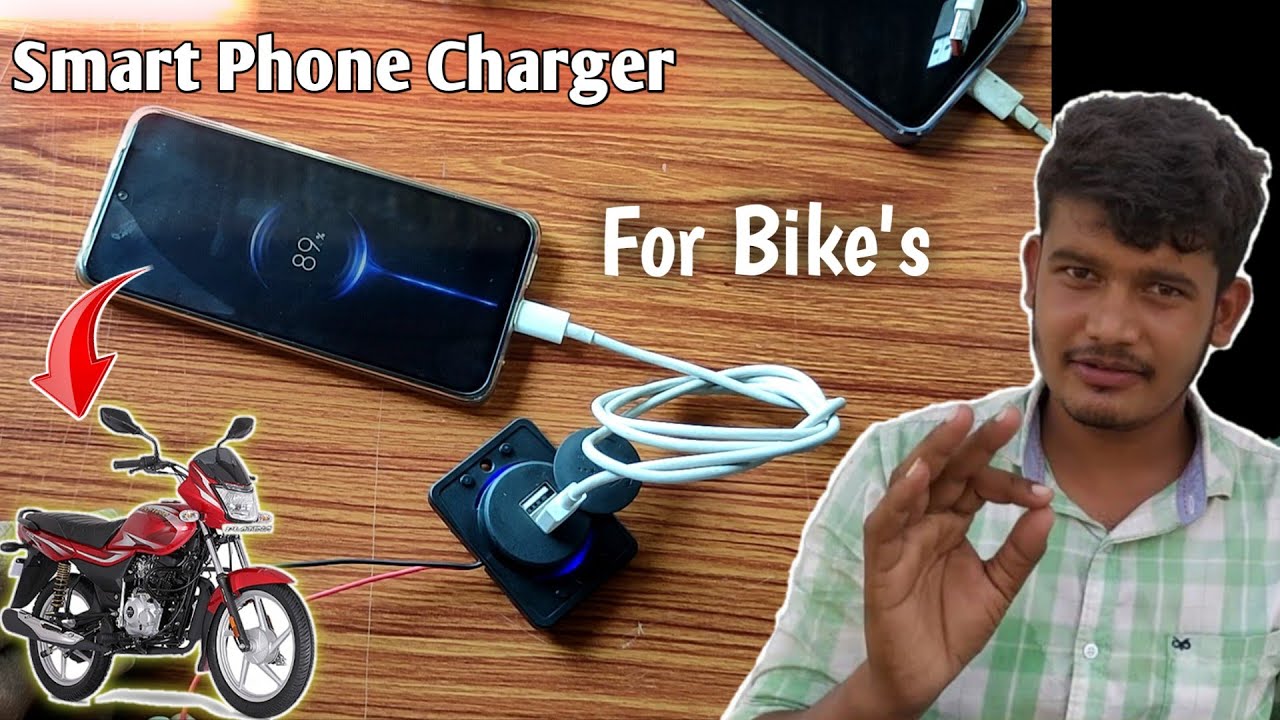 Bike Mein Mobile Charger Kaise Lagaen | Smart Phone Charger For Bike's | Naveed Electration