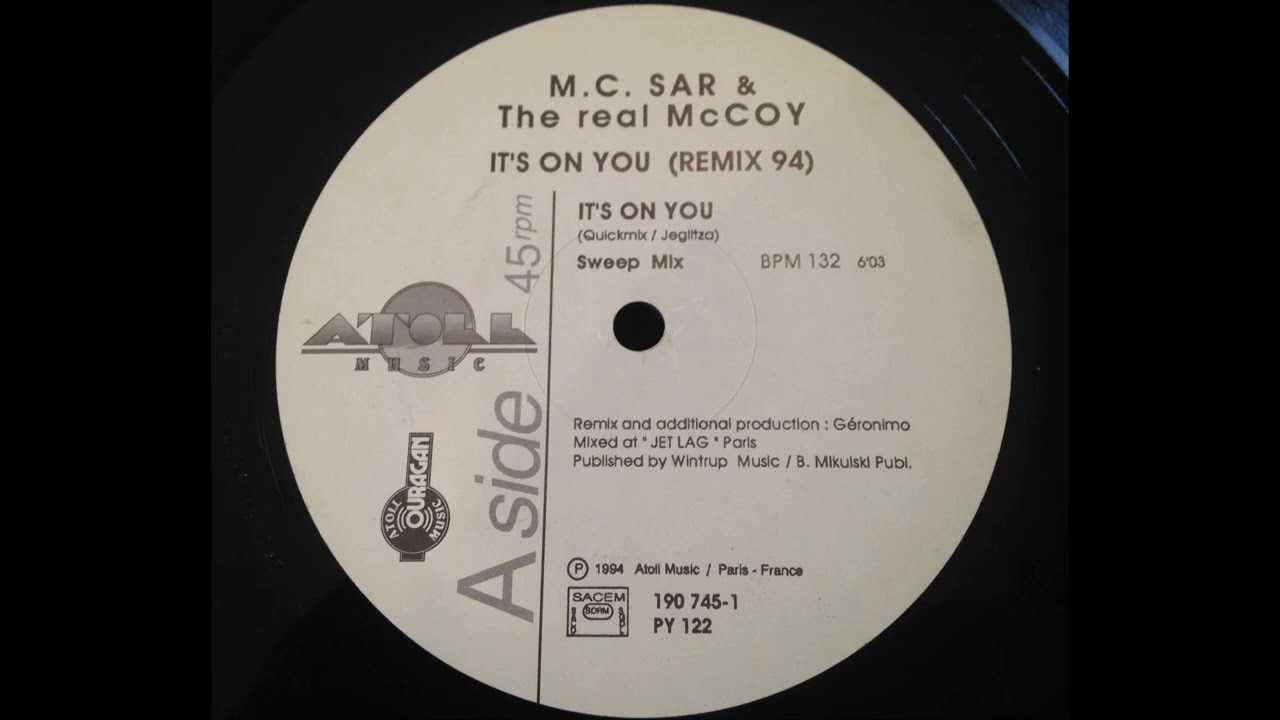 MC Sar And The Real McCoy - It's On You (Remix 94)