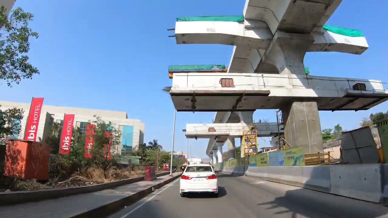4K | Balewadi to Hinjwadi IT Park Phase3 (Pune Metro Line3), Pune, Maharashtra