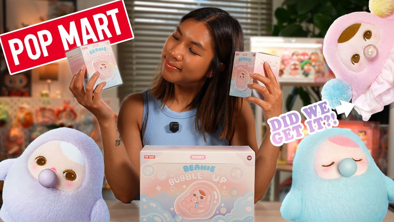 I'M OBSESSED! Unboxing the PUCKY BEANIE BUBBLE UP Series Full Set!