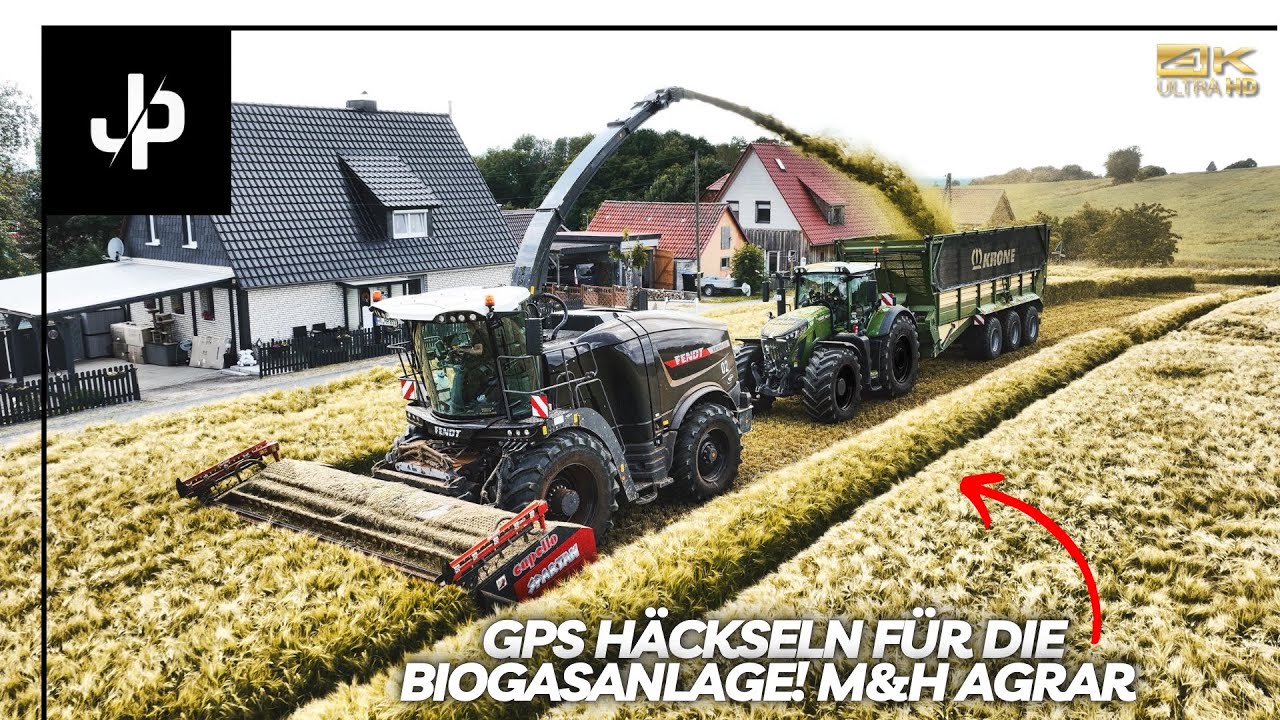 GPS- Häckseln 2024 bei M&H AGRAR! Fendt im Einsatz || JP Agrar