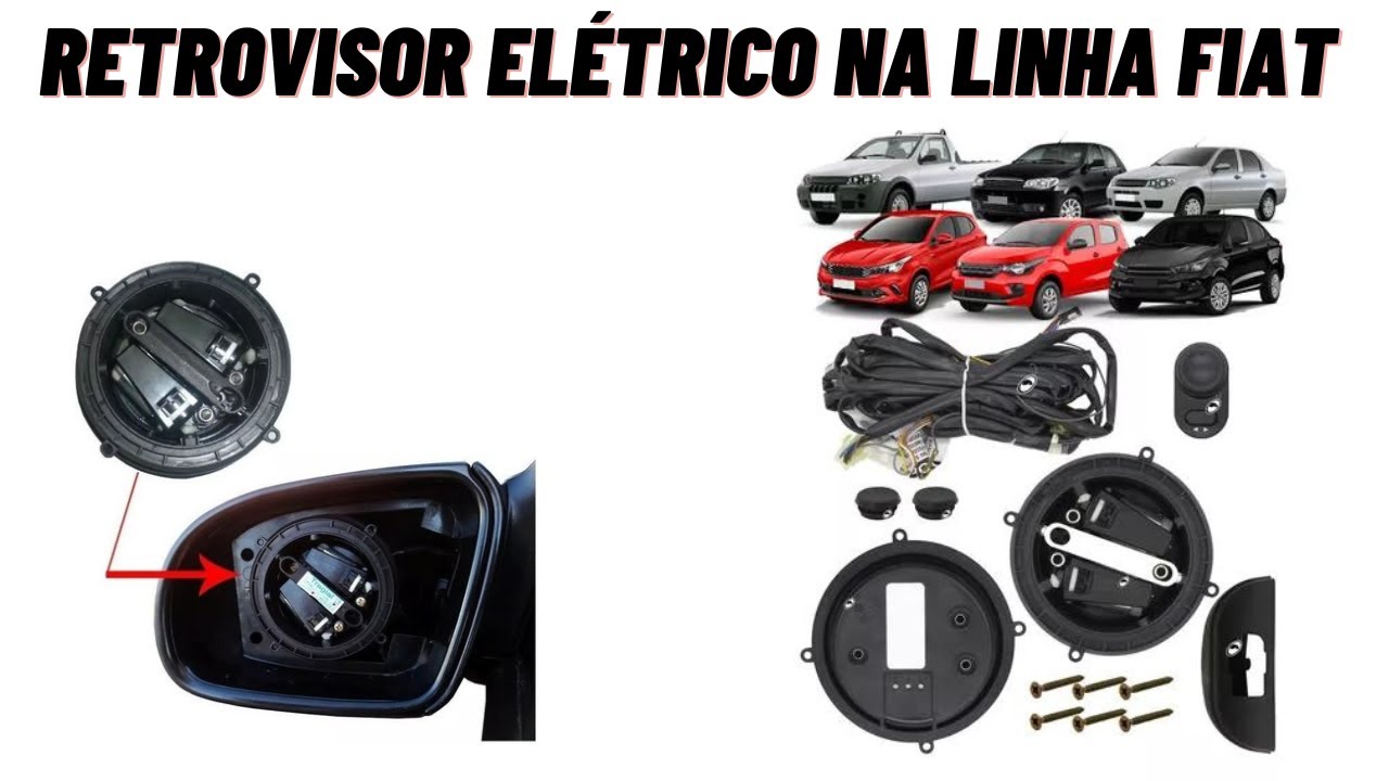 Saiba Como Instalar Retrovisor Elétrico na Linha Fiat