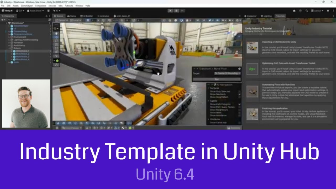 В Unity 6.4 появился отраслевой шаблон (революционное решение для корпоративного сектора).