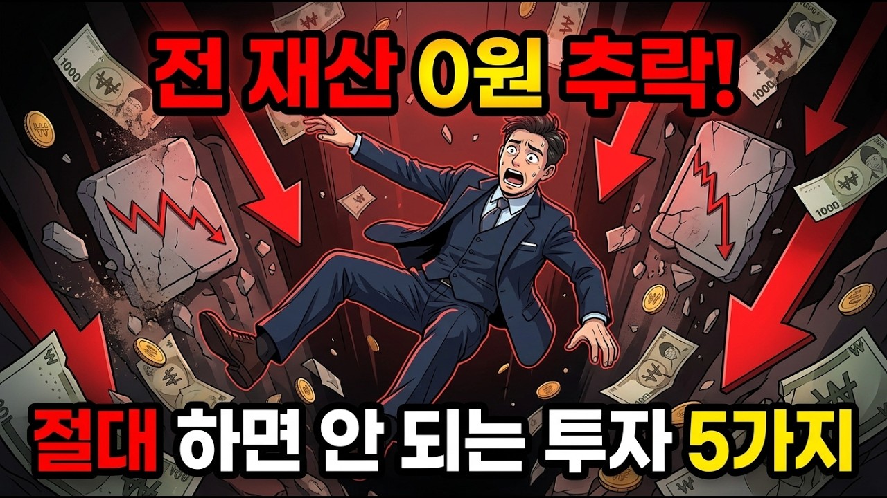 당신의 전 재산이 하루아침에 0원이 됩니다 절대 하면 안 되는 투자 5가지