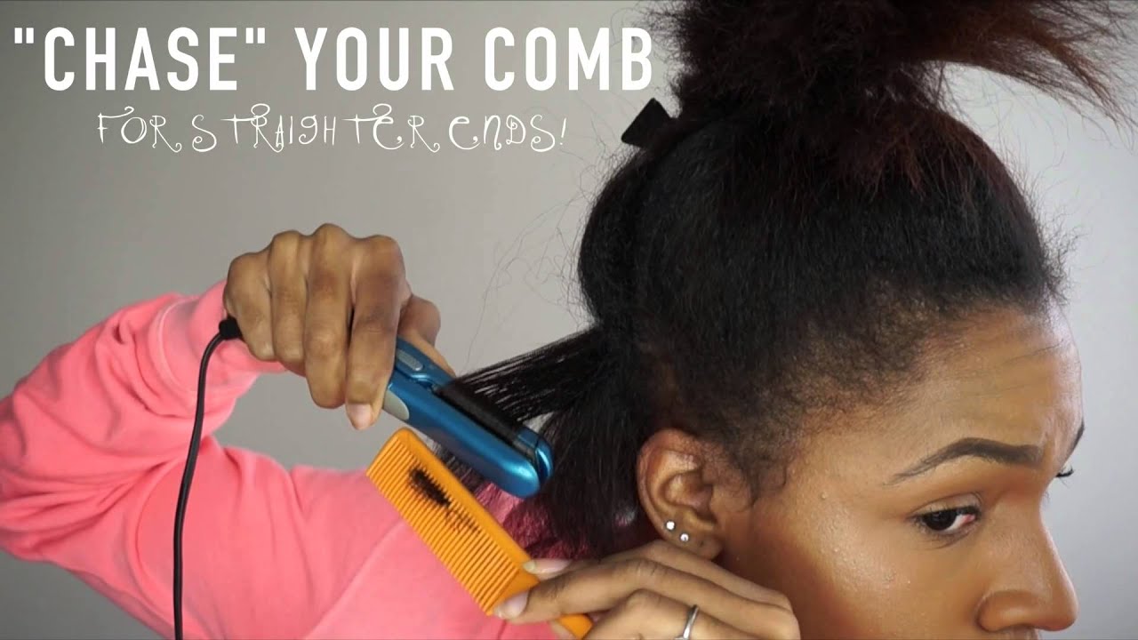 Wash, Blow Out & Flat Iron Routine for Natural Hair | VICKYLOGAN