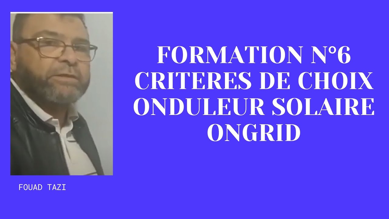 Video N° 334 ONDULEUR POUR SITE ONGRID
