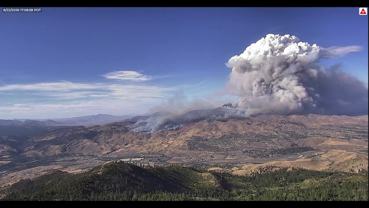 Hawk Fire timelapse Aug. 22, 2026