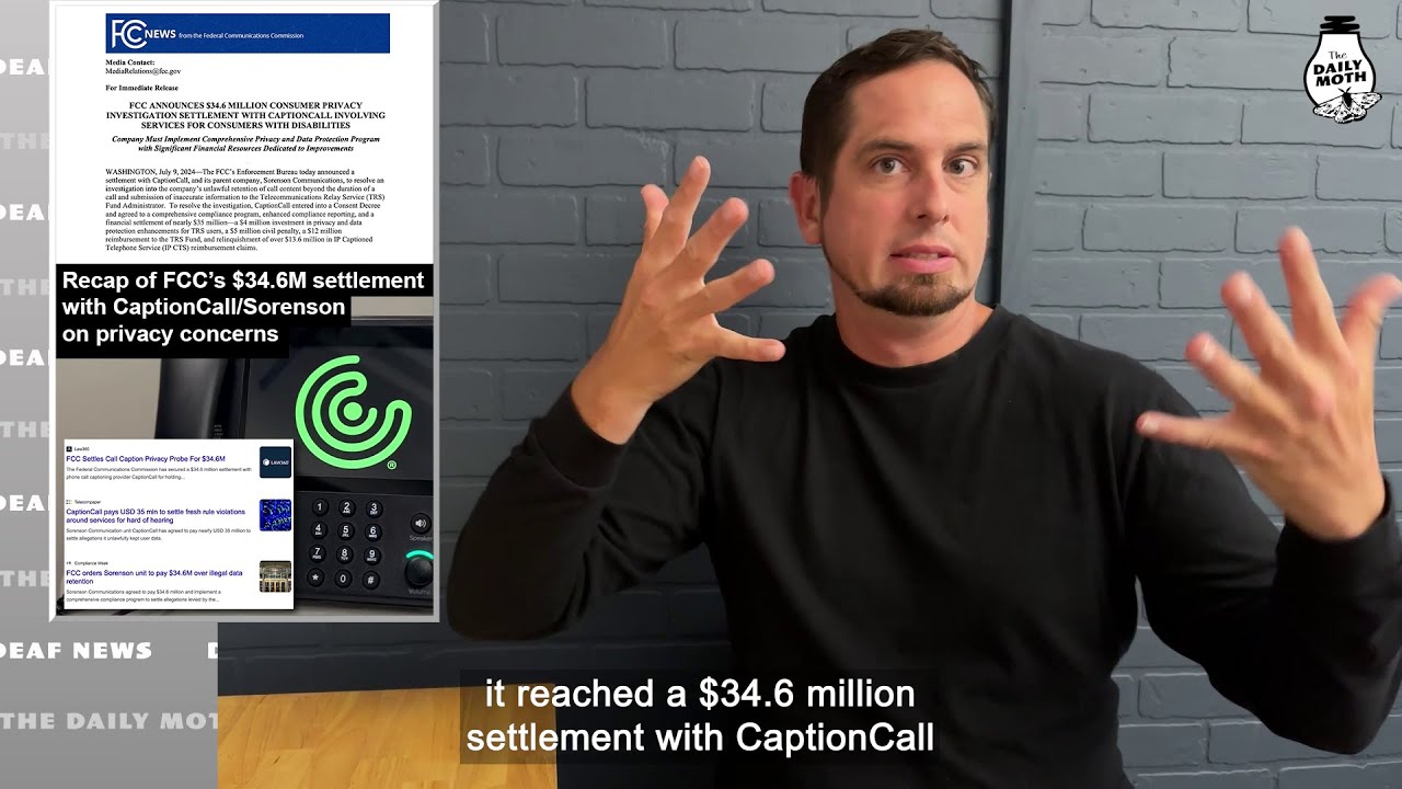 Recap of FCC’s $34.6M settlement with CaptionCall/Sorenson on privacy concerns