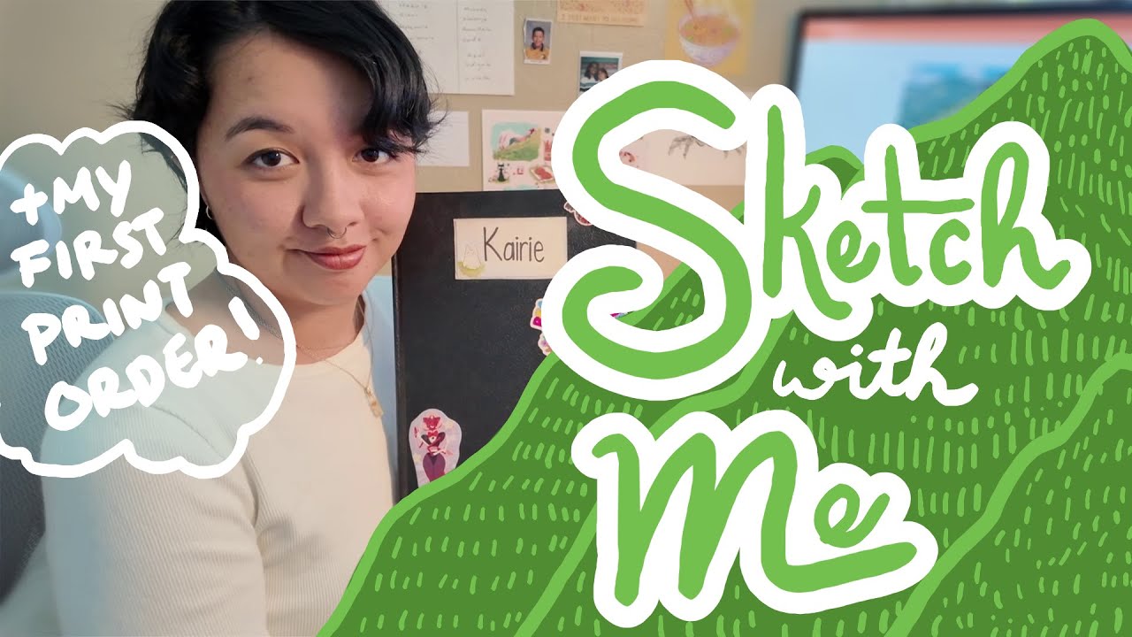 Starting Our Sketchbook Project + Packing My First Print Order | vlog