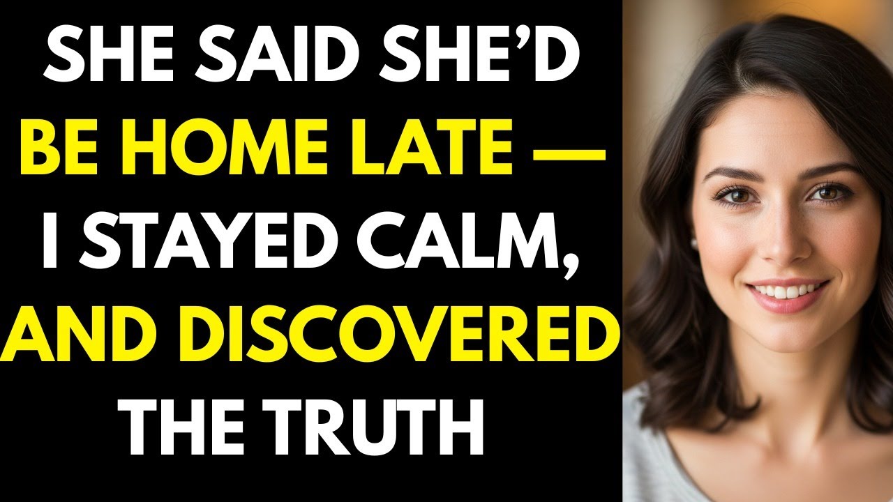 “She Said She’d Be Home Late — I Stayed Calm, and Discovered the Truth #Cheating”