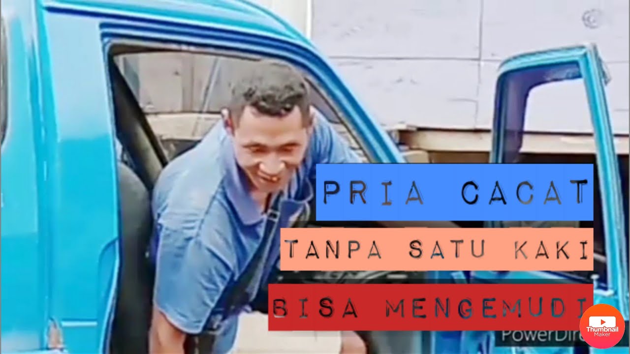 #Kisah inspirasi- pria Tanpa satu kaki, mengendarai mobil dengan kontrol tangan