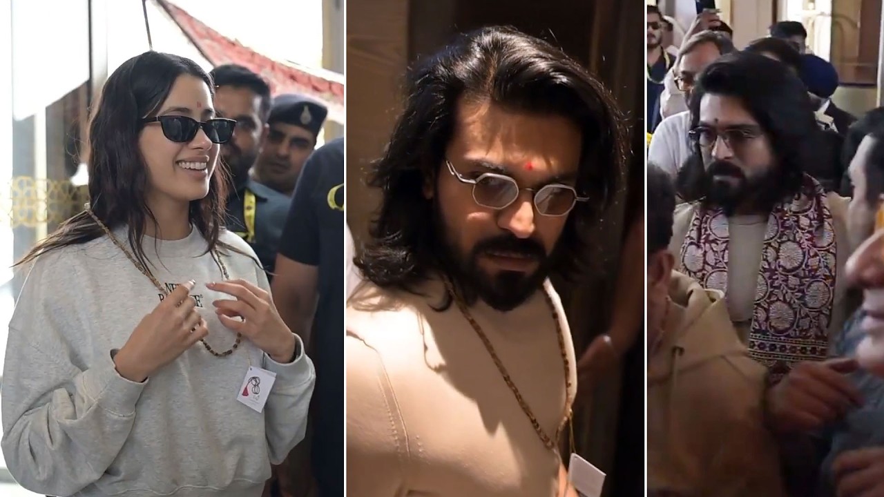 Ram Charan, Janhvi Kapoor & Peddi Movie Team Reached Bhopal | PEDDI KI AAWAZ Grand Launch Event